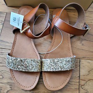 Mossimo Lakitia Gold glitter Sandals